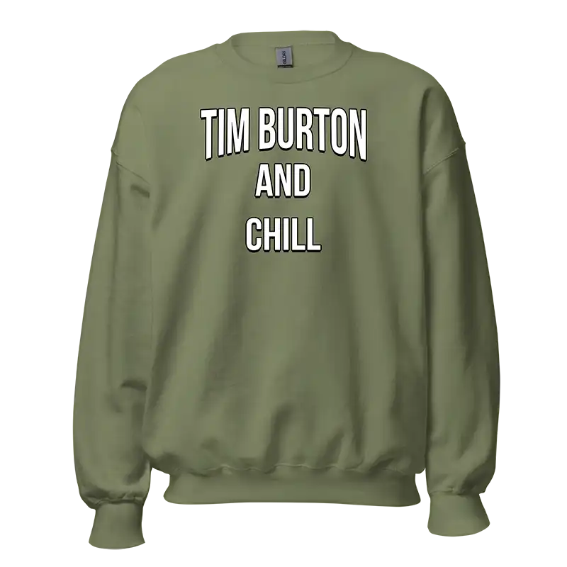 Tim Burton And Chill Sweatshirt green