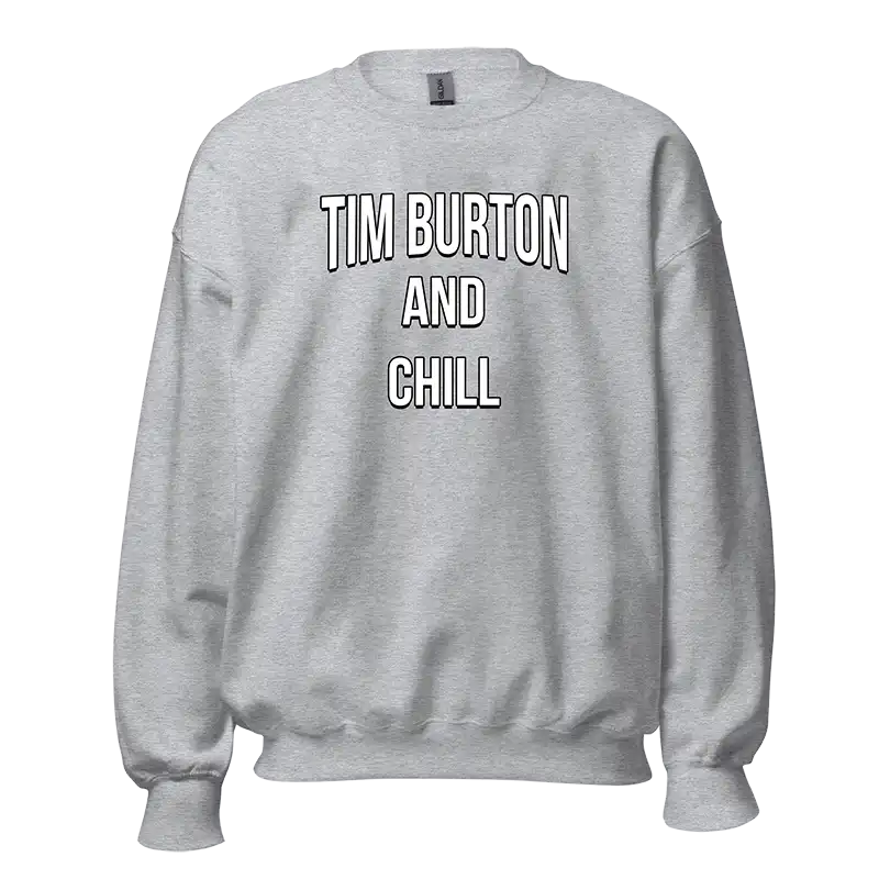Tim Burton And Chill Sweatshirt grey