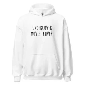 Undercover Movie Lover Hoodie white