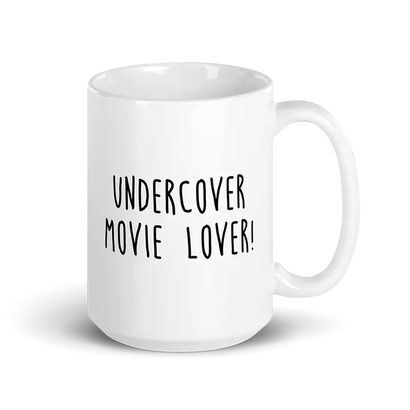 Undercover Movie Lover Mug 15 oz