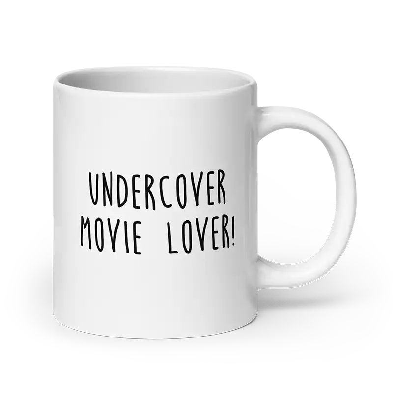 Undercover Movie Lover Mug 20 oz