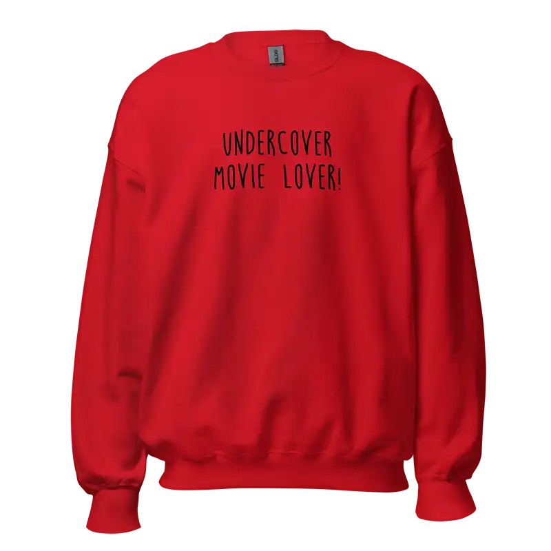 Undercover Movie Lover Sweatshirt red