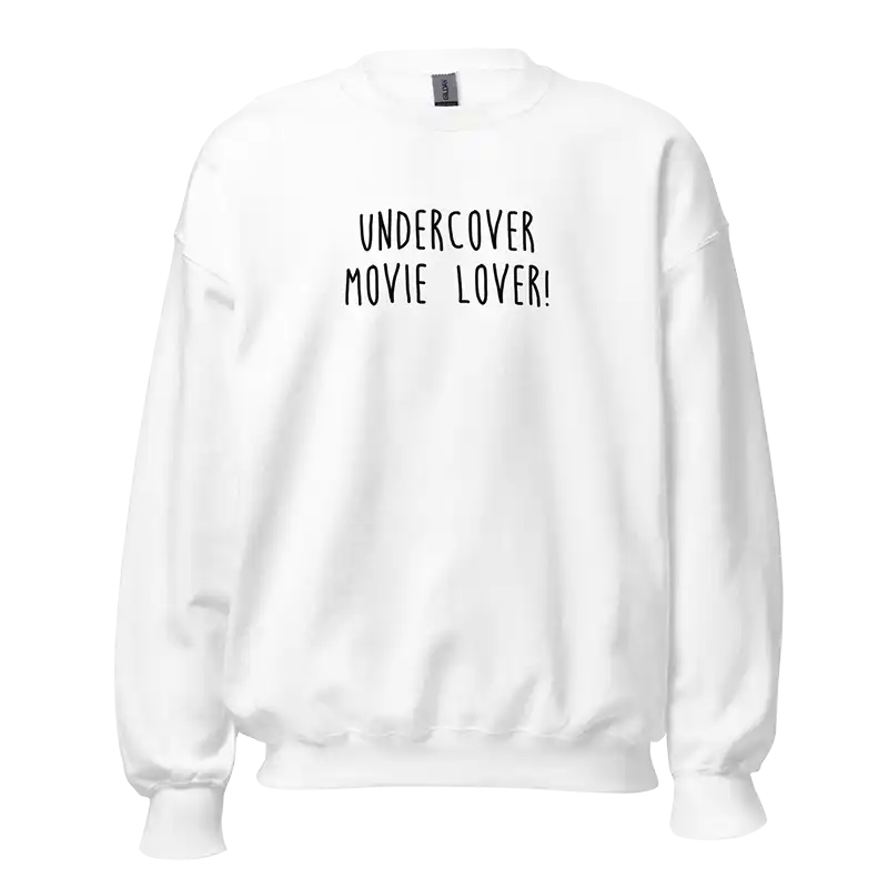 Undercover Movie Lover Sweatshirt white