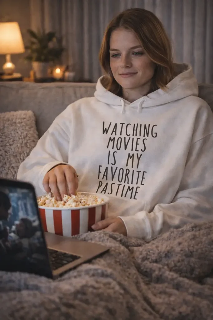 Watching Movies Is My Favorite Pastime Hoodie