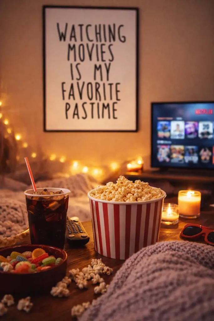 Watching Movies Is My Favorite Pastime Poster