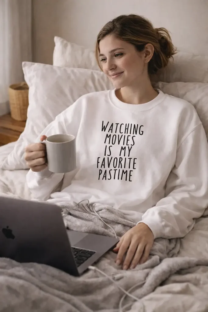 Watching Movies Is My Favorite Pastime Sweatshirt