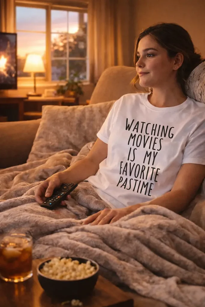 Watching Movies Is My Favorite Pastime T-shirt