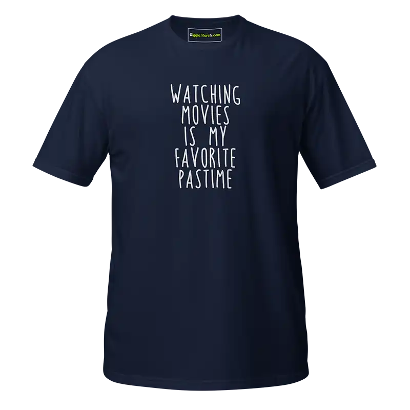 Watching Movies Is My Favorite Pastime T-shirt navy