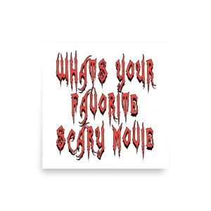 Whats your Favorite Scary Movie poster square