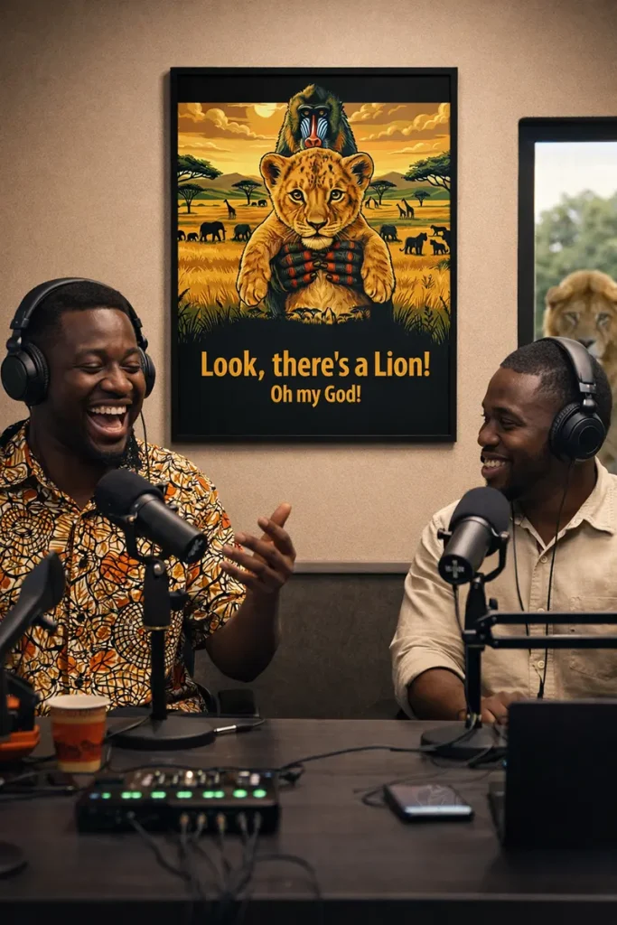 Look There’s a Lion Poster