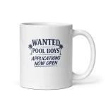 Wanted Pool Boys Applications Now Open Mug 11oz