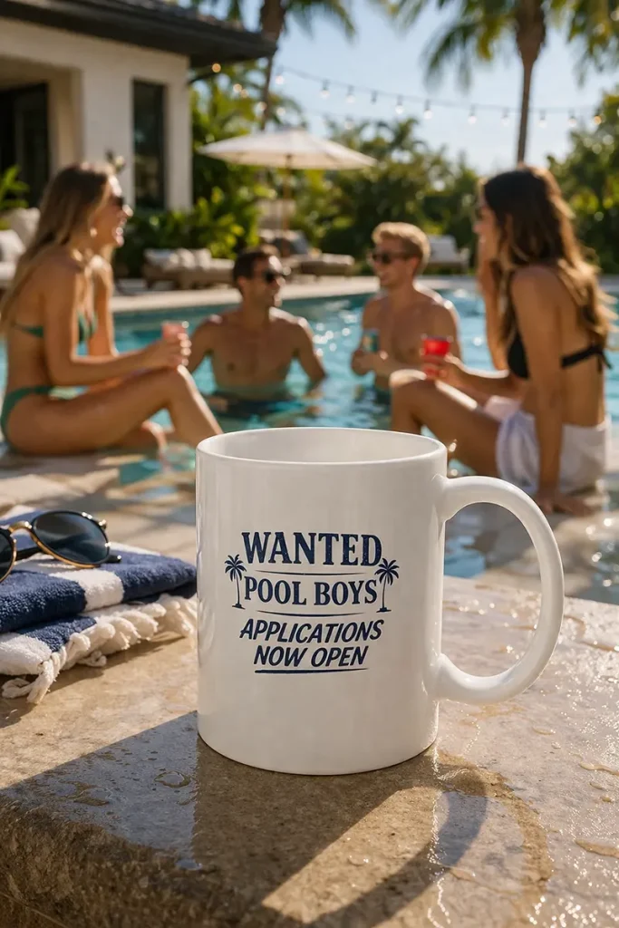 Wanted Pool Boys Applications Now Open Mug