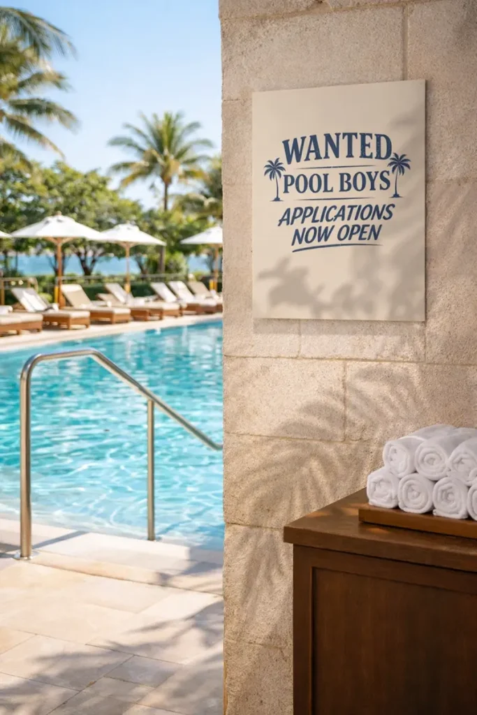 Wanted Pool Boys Poster